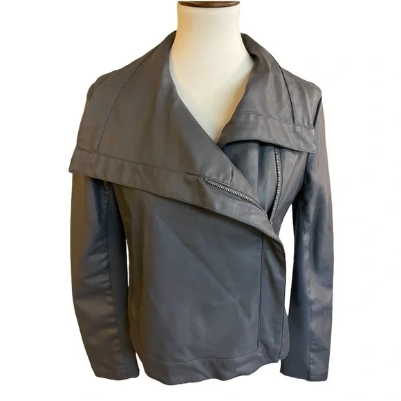 Vegan Leather Moto Jacket by JACK - Picture 7 of 12